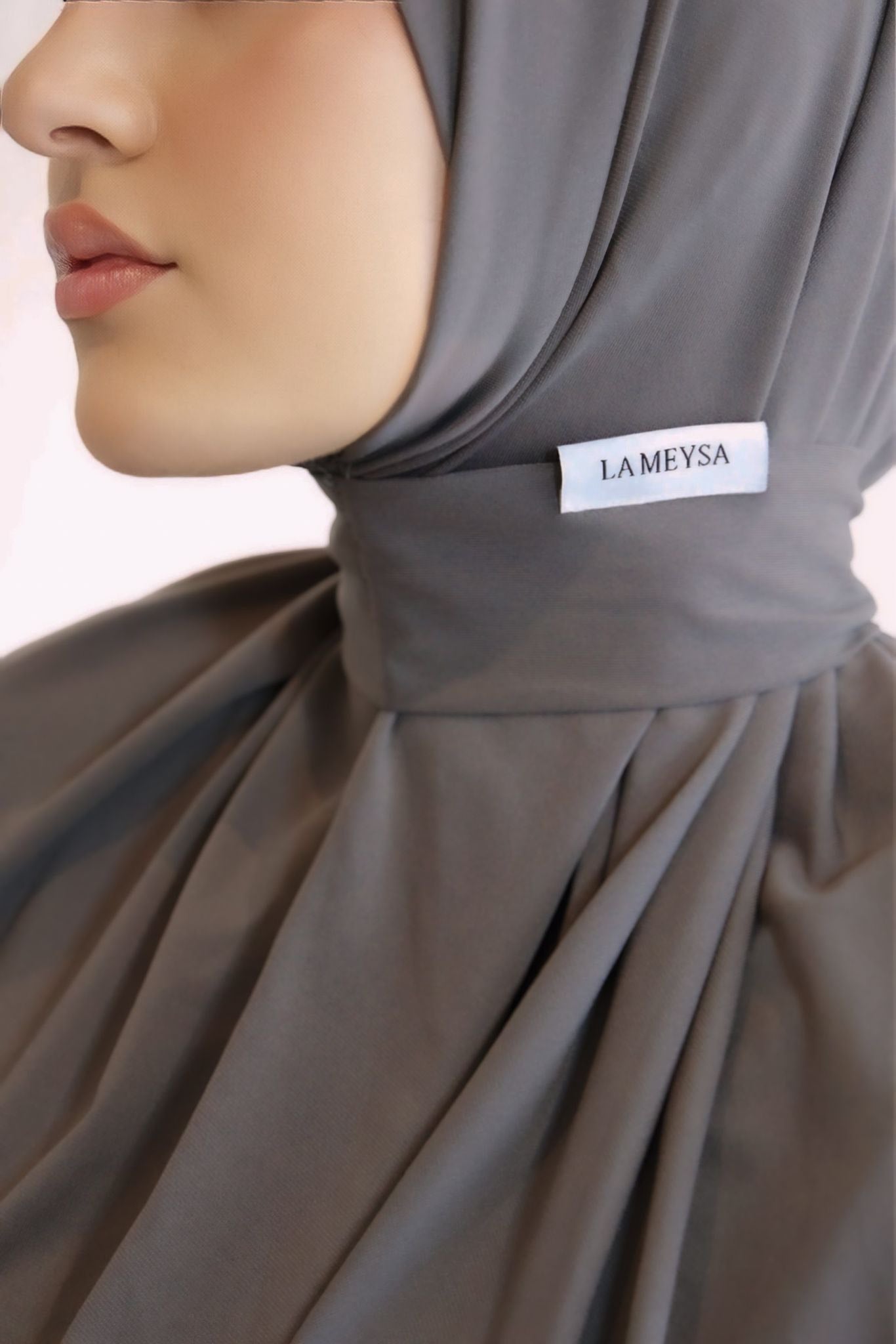 Instant hijab grey