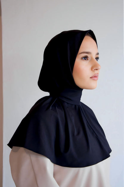 Instant hijab black